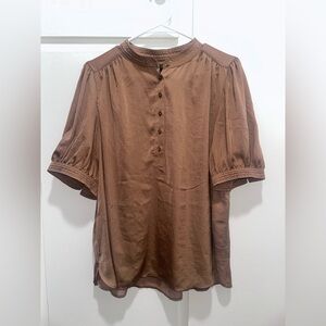 Banana Republic Brown Blouse with Button Front